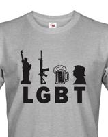 Vtipné pánské LGBT tričko - vtipné LGBT tričko pro pány