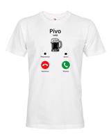 Vtipné pánské tričko pro milovníky piva - Pivo volá...