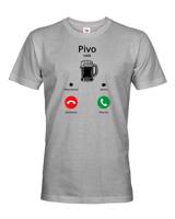 Vtipné pánské tričko pro milovníky piva - Pivo volá...