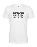 Vtipné pánské volejbalové tričko Volejbalový triatlon