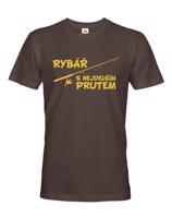 Vtipné rybářské triko Rybář s nejdelším prutem ti budou závidět