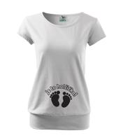 Vtipné těhotenské tričko Je to holčička - holka