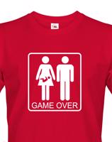 Vtipné tričko pro budoucí tatínky Game over - skvělý dárek