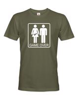 Vtipné tričko pro budoucí tatínky Game over - skvělý dárek