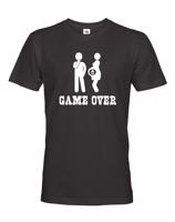 Vtipné tričko pro budoucí tatínky s potiskem Game over 2