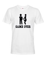 Vtipné tričko pro budoucí tatínky s potiskem Game over 2