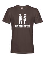 Vtipné tričko pro budoucí tatínky s potiskem Game over 2