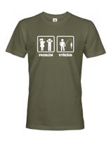 Vtipné tričko pro rybáře Problém - Vyřešen - ideální dárek