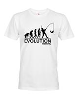 ⇒ Vtipné tričko pro rybáře s potiskem Rybářská evoluce