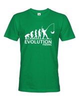 ⇒ Vtipné tričko pro rybáře s potiskem Rybářská evoluce