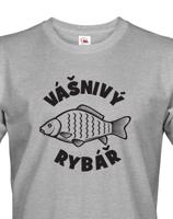Vtipné tričko pro rybáře Vášnivý rybář - sleva 33 Kč na první objednávku