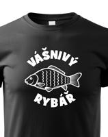 Vtipné tričko pro rybáře Vášnivý rybář - sleva 33 Kč na první objednávku