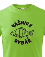 Vtipné tričko pro rybáře Vášnivý rybář - sleva 33 Kč na první objednávku