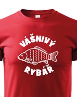 Vtipné tričko pro rybáře Vášnivý rybář - sleva 33 Kč na první objednávku