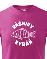 Vtipné tričko pro rybáře Vášnivý rybář - sleva 33 Kč na první objednávku