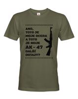 Vtipné tričko pro tatínky Toto je moje dcera a toto je moje AK-47
