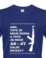 Vtipné tričko pro tatínky Toto je moje dcera a toto je moje AK-47