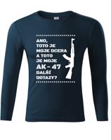 Vtipné tričko pro tatínky Toto je moje dcera a toto je moje AK-47