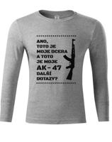 Vtipné tričko pro tatínky Toto je moje dcera a toto je moje AK-47