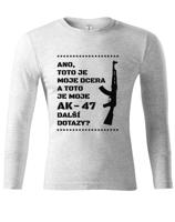 Vtipné tričko pro tatínky Toto je moje dcera a toto je moje AK-47