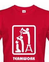 Vtipné tričko s motivem Teamwork - ideální triko pro kamarády