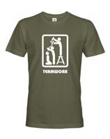 Vtipné tričko s motivem Teamwork - ideální triko pro kamarády