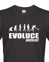 Vtipné tričko s potiskem pro kuželkáře - Evoluce kuželky