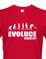 Vtipné tričko s potiskem pro kuželkáře - Evoluce kuželky