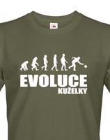 Vtipné tričko s potiskem pro kuželkáře - Evoluce kuželky