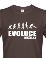 Vtipné tričko s potiskem pro kuželkáře - Evoluce kuželky