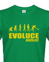 Vtipné tričko s potiskem pro kuželkáře - Evoluce kuželky