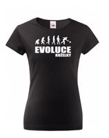 Vtipné tričko s potiskem pro kuželkáře - Evoluce kuželky