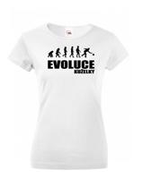 Vtipné tričko s potiskem pro kuželkáře - Evoluce kuželky