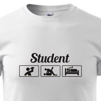 Vtipné tričko s potiskem pro studenty