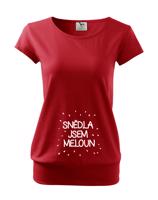 Vtipné tričko s potiskem pro těhotné maminky Snědla jsem meloun