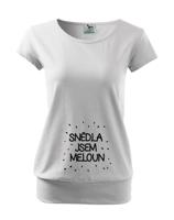 Vtipné tričko s potiskem pro těhotné maminky Snědla jsem meloun