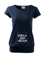 Vtipné tričko s potiskem pro těhotné maminky Snědla jsem meloun