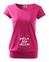 Vtipné tričko s potiskem pro těhotné maminky Snědla jsem meloun
