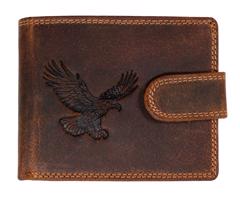 WILD pánská peněženka s přezkou - OREL - hnědá ART-895