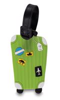 WORLDPACK jmenovka na zavazadla - kufr zelená