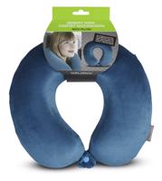 WORLDPACK TRAVEL PILLOW cestovní polštář z paměťové pěny - modrý