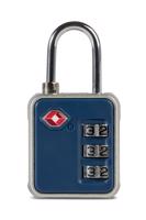 WORLDPACK TSA zámek na zavazadla 3-místný - bezpečnostní kombinační zámek, různé barvy Barva: Modrá