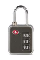 WORLDPACK TSA zámek na zavazadla 3-místný - bezpečnostní kombinační zámek, různé barvy Barva: Šedá