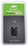 WORLDPACK TSA zámek na zavazadla 3-místný - černý bezpečnostní kombinační zámek 3 x 7 x 1 cm 10196