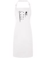 Zástěra s laclem pro kuchaře s imitaci rondonu - zástěra Rondon