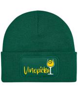 Zimní čepice Vínopička – pro milovnice vína i zimních radovánek