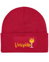 Zimní čepice Vínopička – pro milovnice vína i zimních radovánek