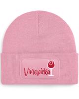 Zimní čepice Vínopička – pro milovnice vína i zimních radovánek